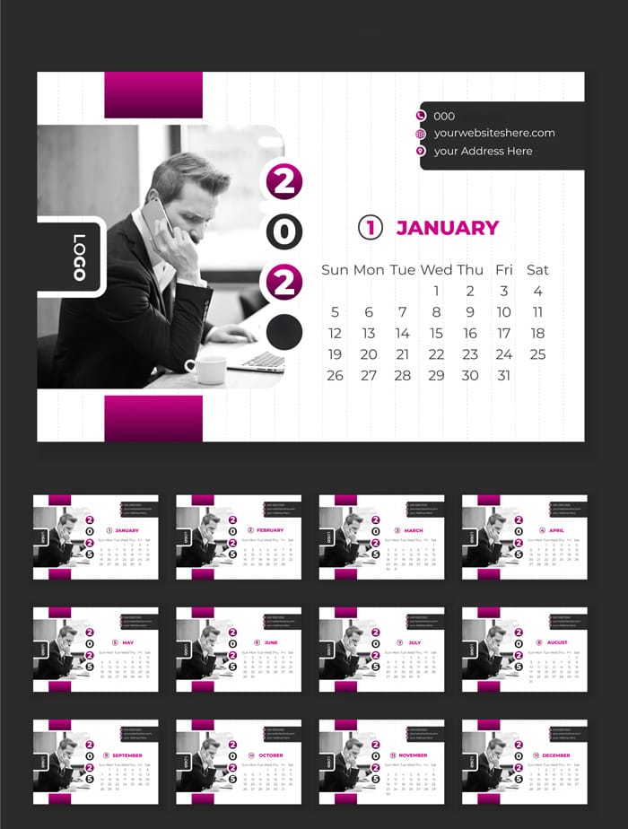 Kalendarze reklamowe firmowe